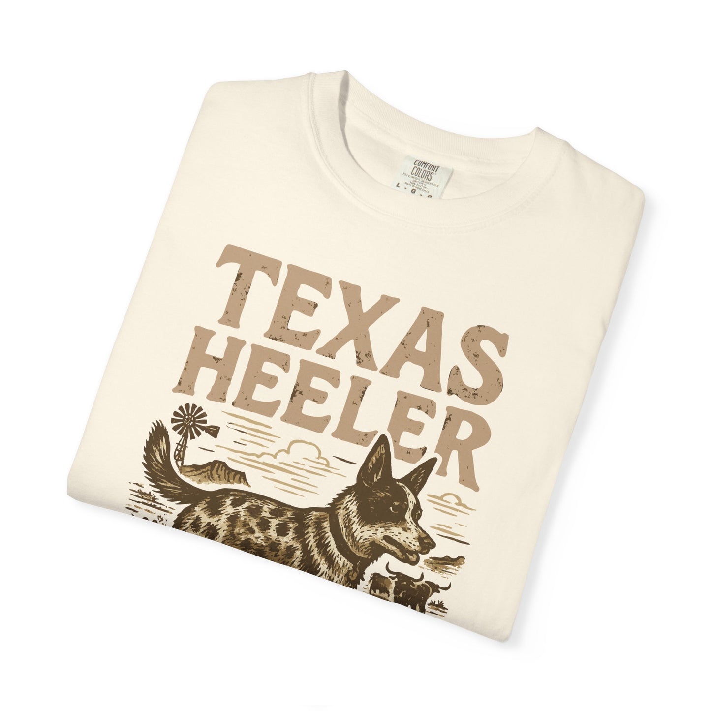 Texas Heeler Ranch Dog T-Shirt — Grit, Lightning & Loyalty
