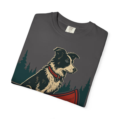 The Border Collie and the Canoe T-Shirt