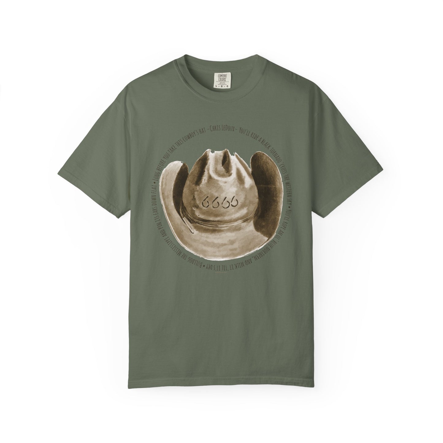 Unisex T-Shirt 6666 Cowboy Hat Design
