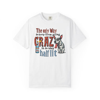 Crazy Half Lit Dog T-Shirt