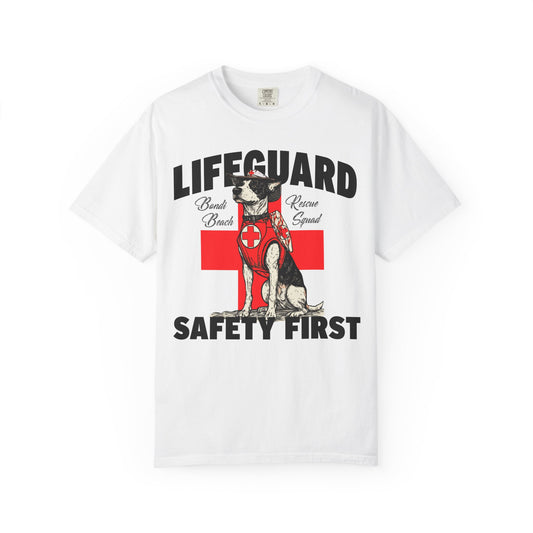 Lifeguard Dog Bondi Beach Garment-Dyed T-Shirt