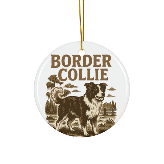 Border Collie Dog Ornament