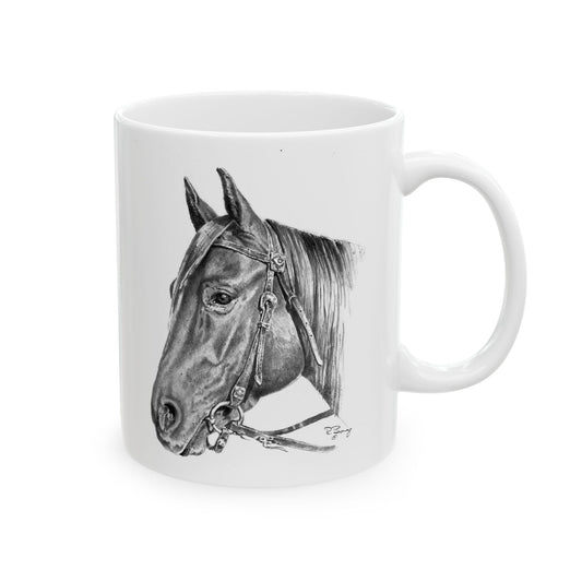 Quarter Horse "Pistol" Ceramic Mug 11oz