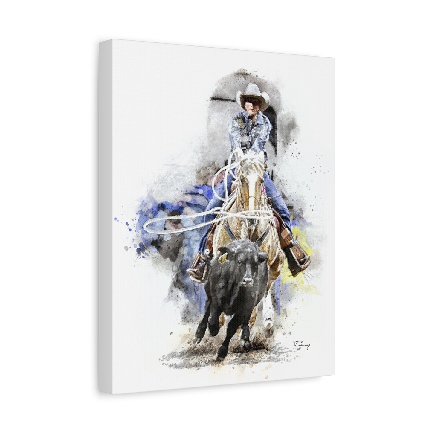 Canvas Print - Breakaway Roper Print on Canvas