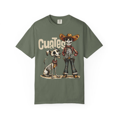 Cowboy and Cowdog Dia de los Muertos T-shirt