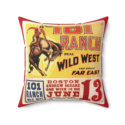 Square Pillow - Wild West Show, 101 Ranch