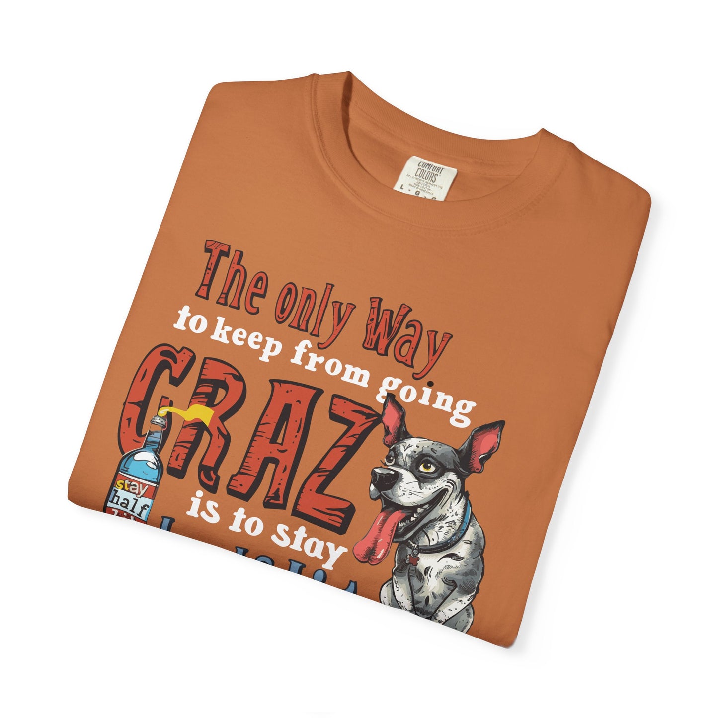 Crazy Half Lit Dog T-Shirt