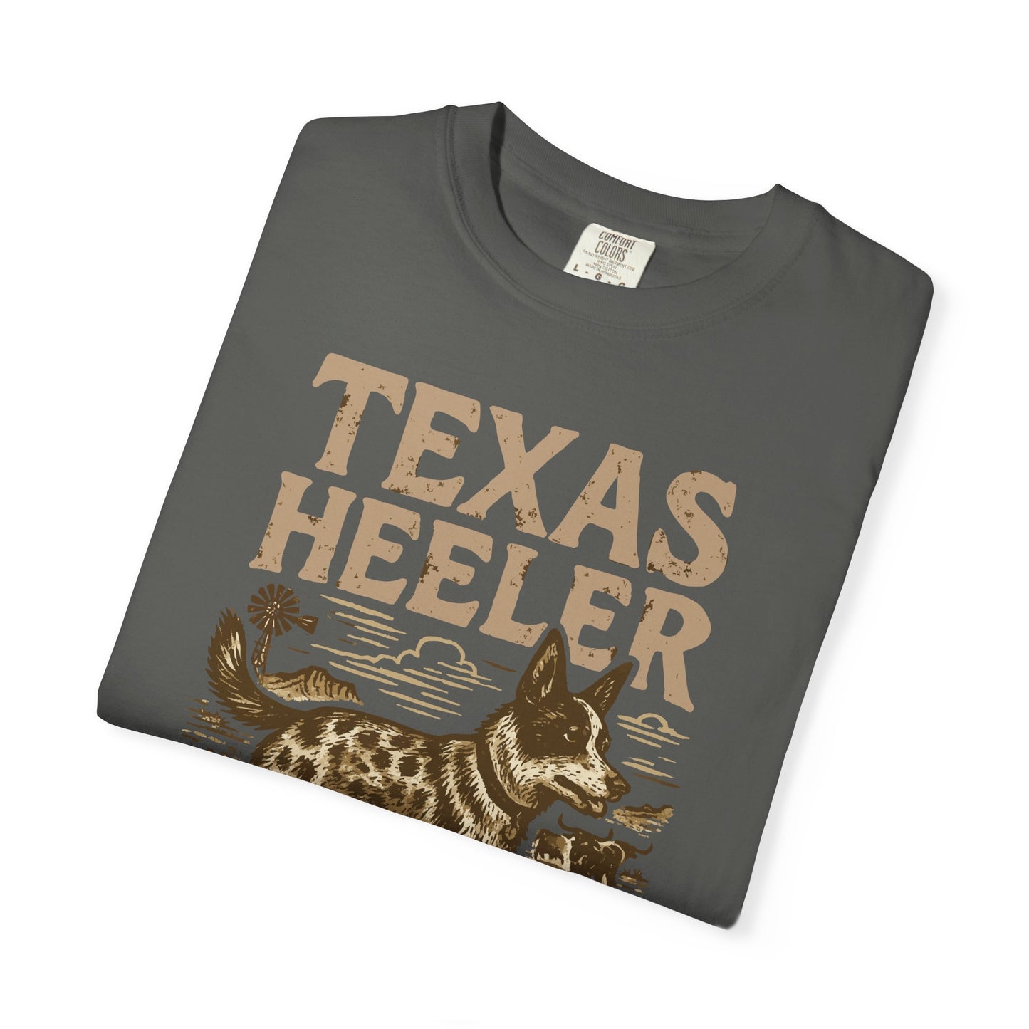 Texas Heeler Ranch Dog T-Shirt — Grit, Lightning & Loyalty