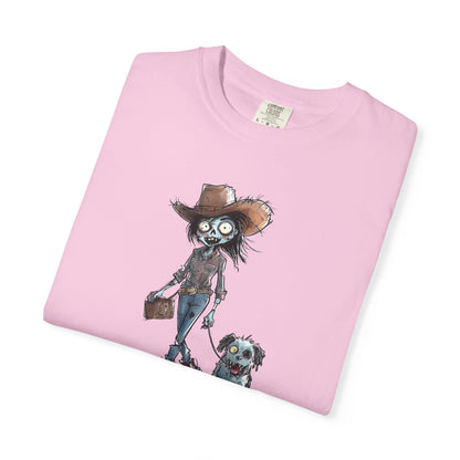 Zombie T-Shirt, Unisex Garment-Dyed, They're Coming to Get You, Barbara