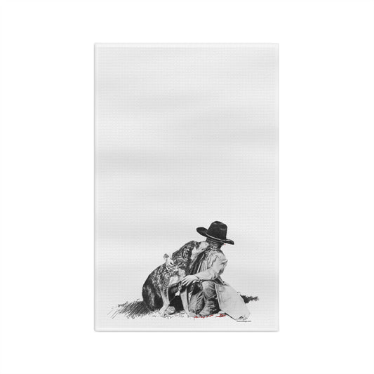 Hand Towel - Justin's Heeler Microfiber Tea Towel