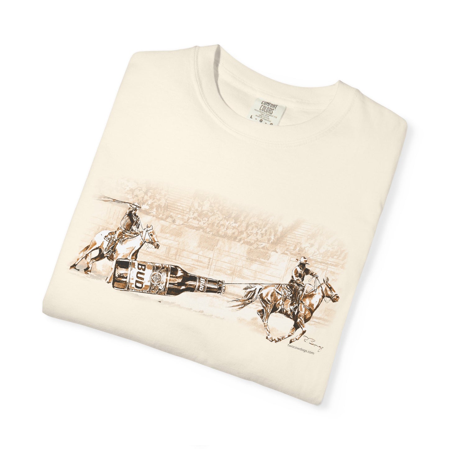 Team Ropers Roping Bottle Unisex T-shirt - Original Art Design