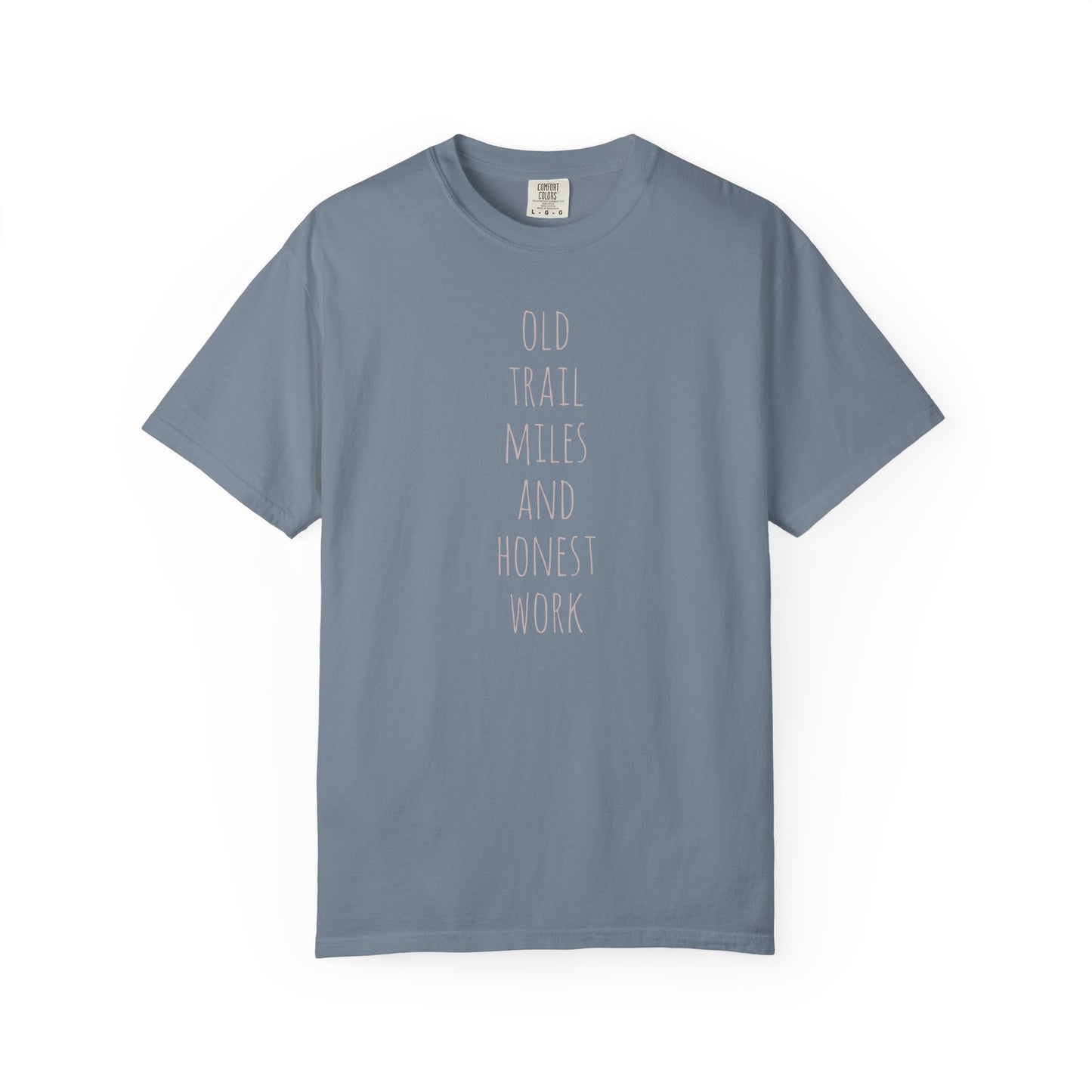 Old Trail Miles T-shirt, front and back design