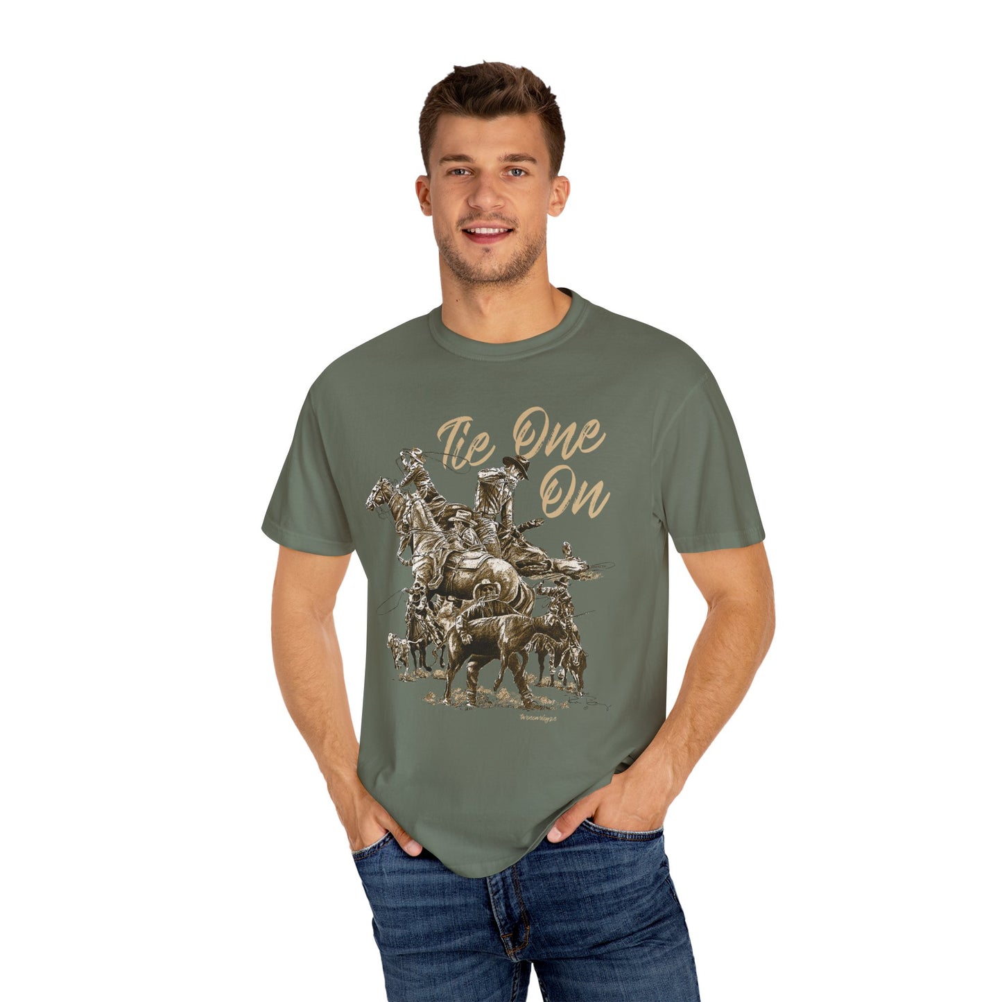 Rodeo Calf Roping, Tie-Down T-Shirt