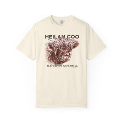 Scottish Highland Cow, Heilan Coo, Garment-Dyed T-shirt