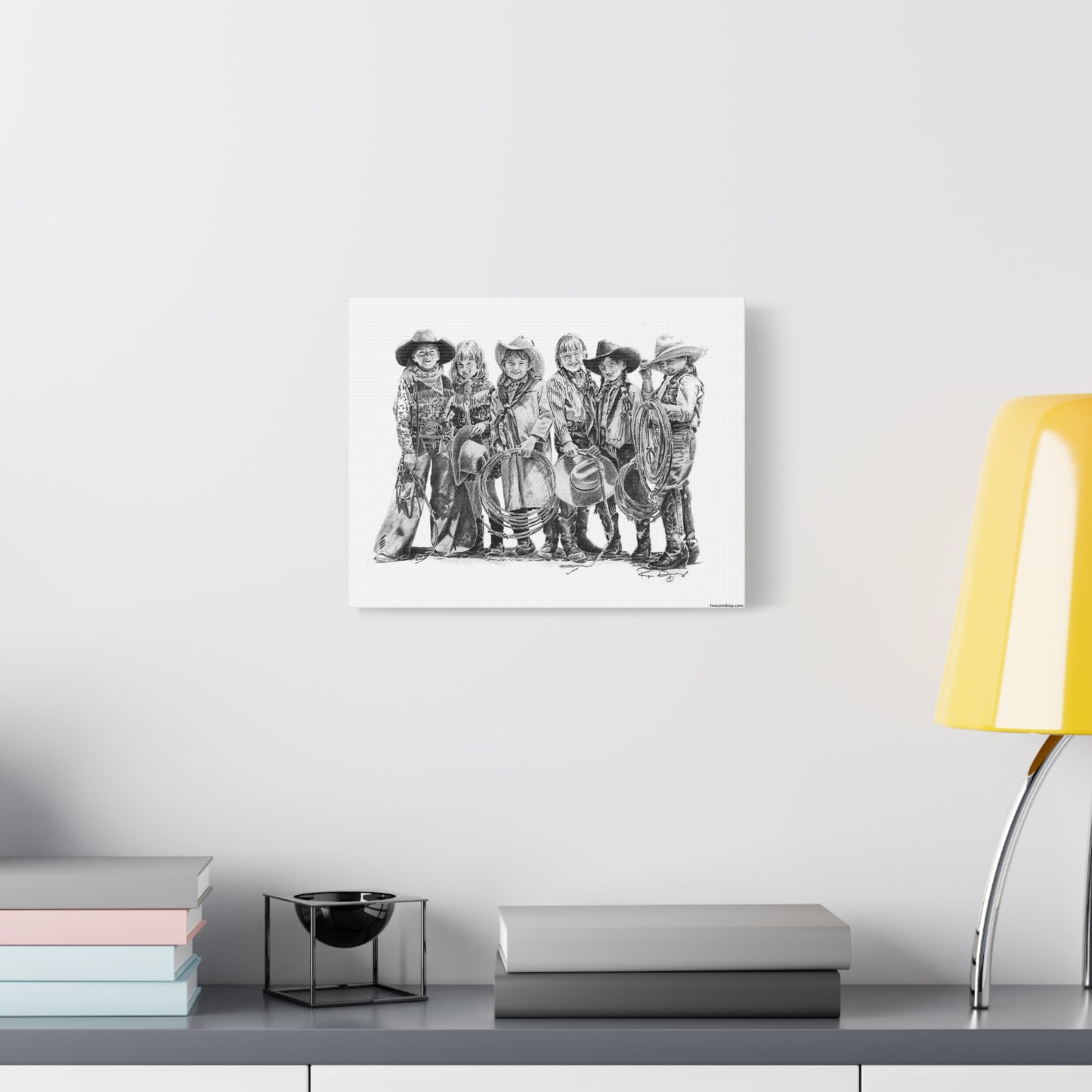 The Cowgirls Stretched Canvas Print