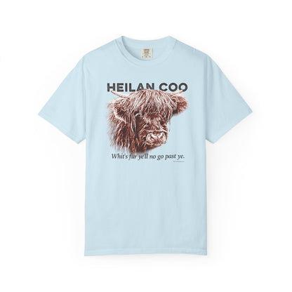 Scottish Highland Cow, Heilan Coo, Garment-Dyed T-shirt