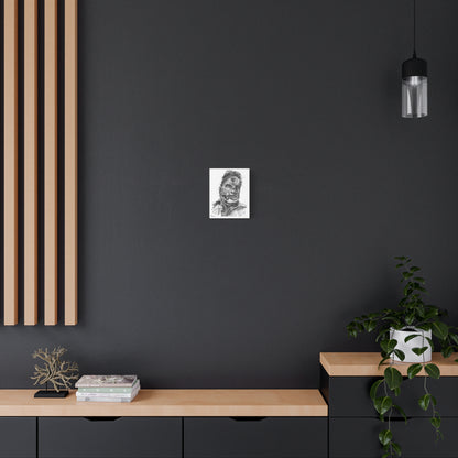 Stretched Canvas - Ron Zombie Drawing