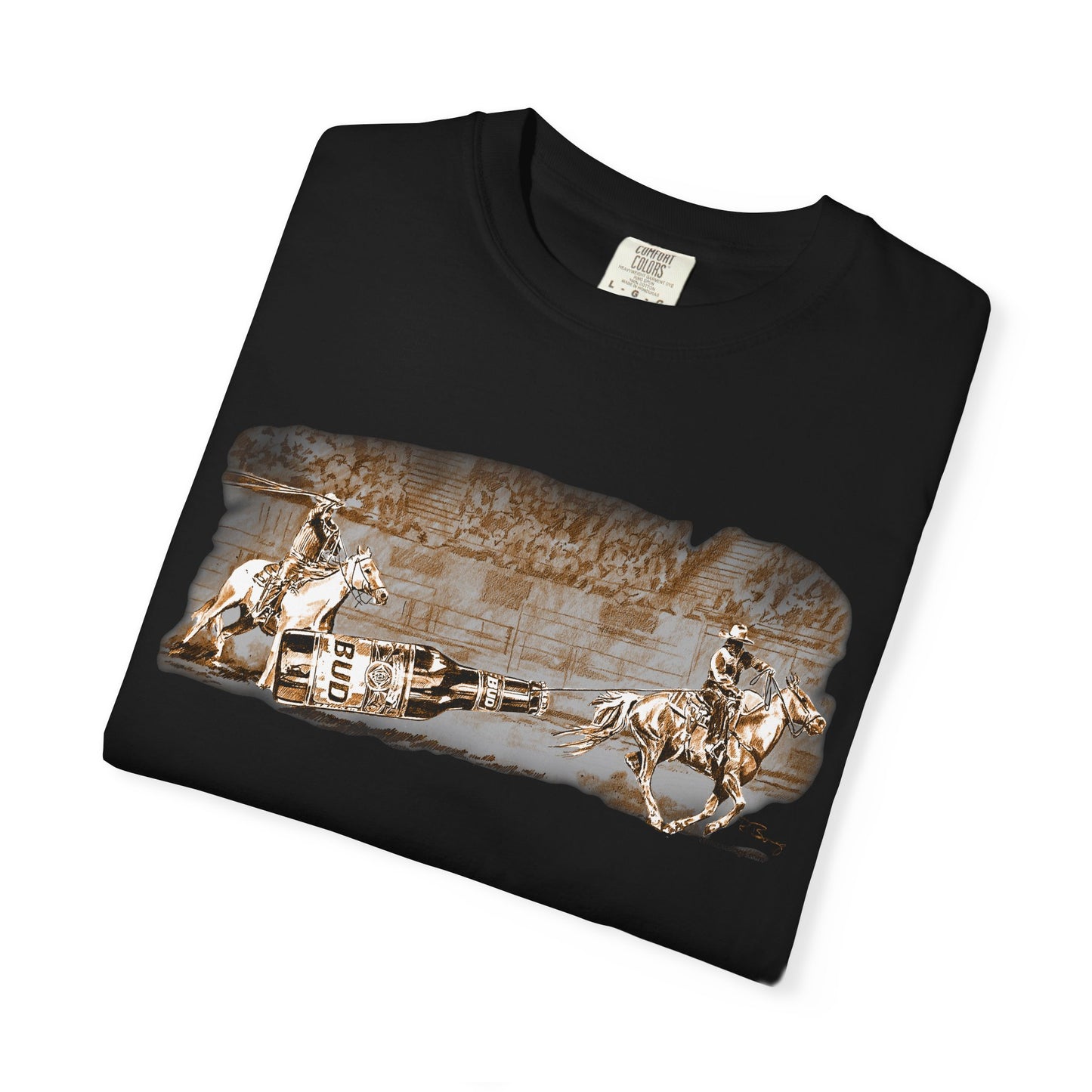 Team Ropers Roping Bottle Unisex T-shirt - Original Art Design
