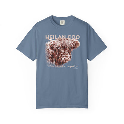 Scottish Highland Cow, Heilan Coo, Garment-Dyed T-shirt