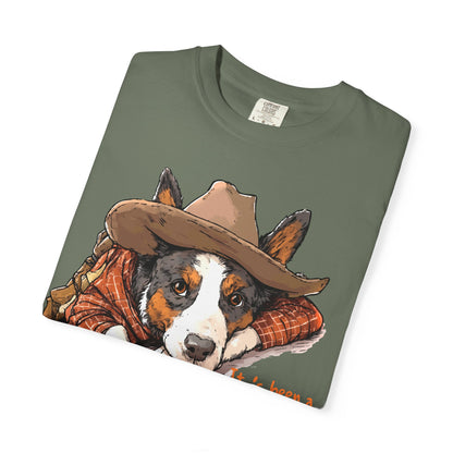 Garment-Dyed T-shirt Hard Days Night Cowdog Shirt