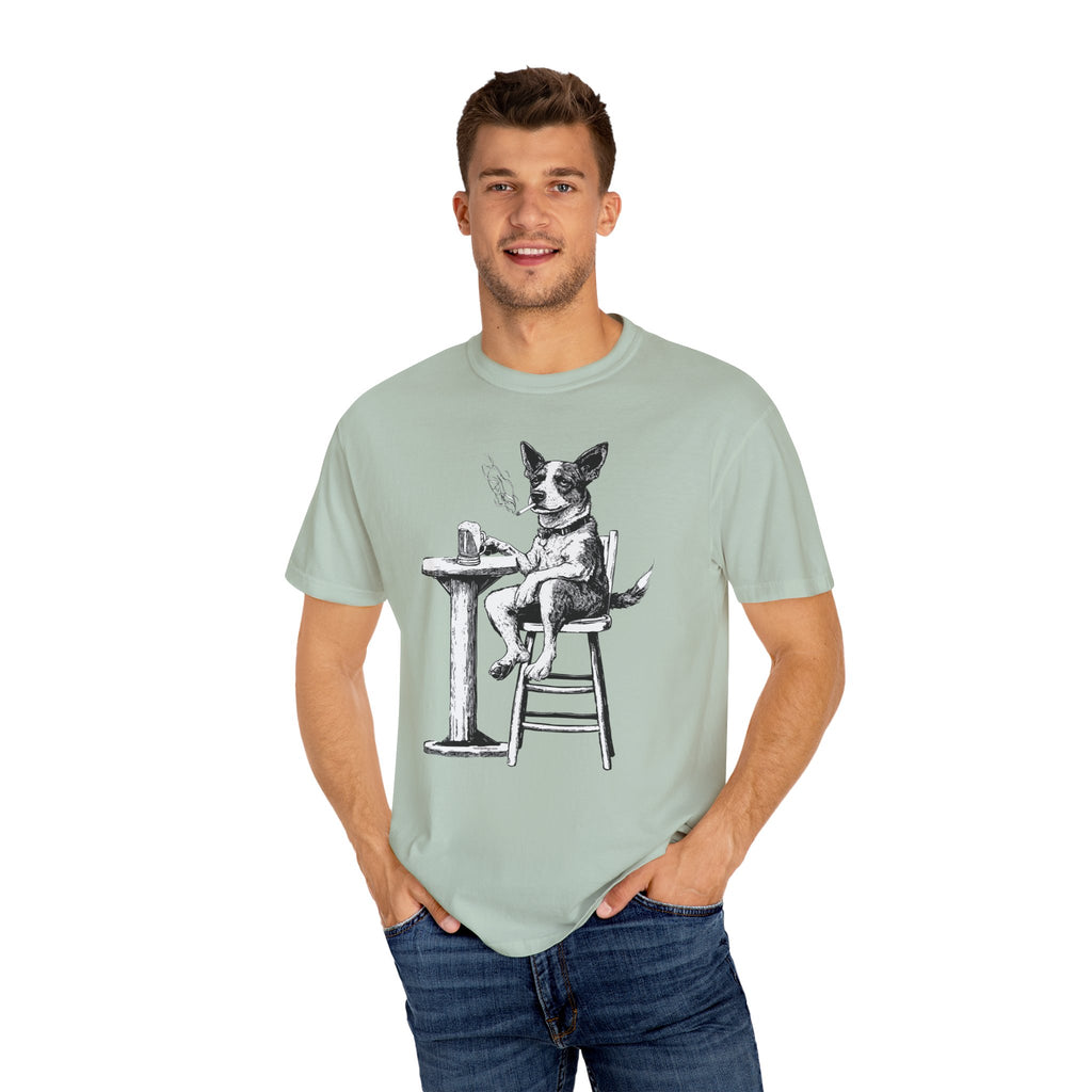 Dog Drinking Beer T-Shirt for Dog Lovers