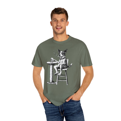 Dog Drinking Beer T-Shirt for Dog Lovers