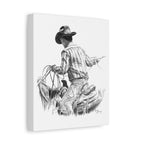 Ranch Roping, Custom Stretched Canvas