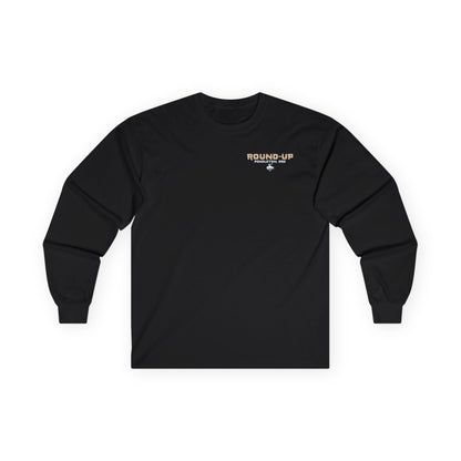 Vintage Rodeo Round-Up Pendleton Long-Sleeve T-Shirt, Front and Back