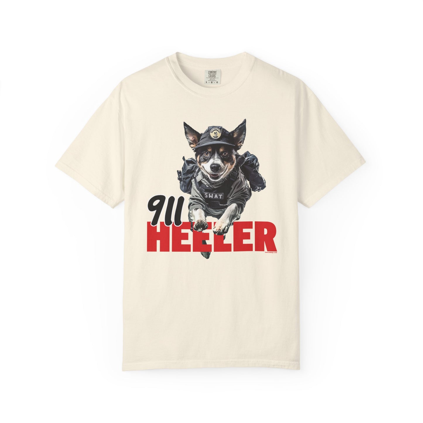 Heeler 911 Unisex T-shirt - Police Dog Design