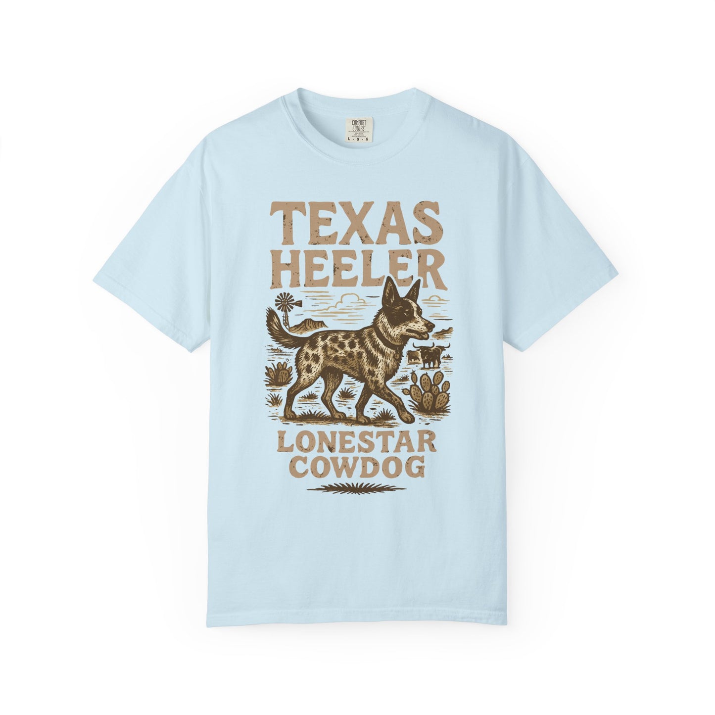 Texas Heeler Ranch Dog T-Shirt — Grit, Lightning & Loyalty