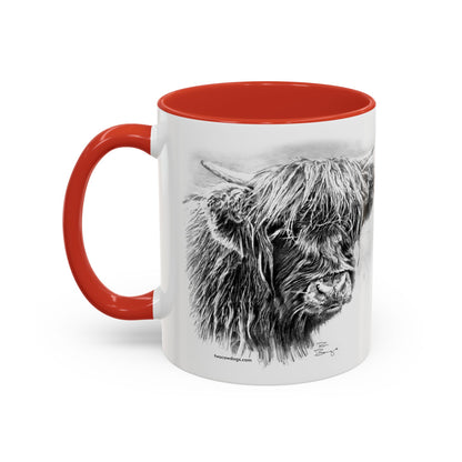 Scottish Highland Cow Mug, 11oz