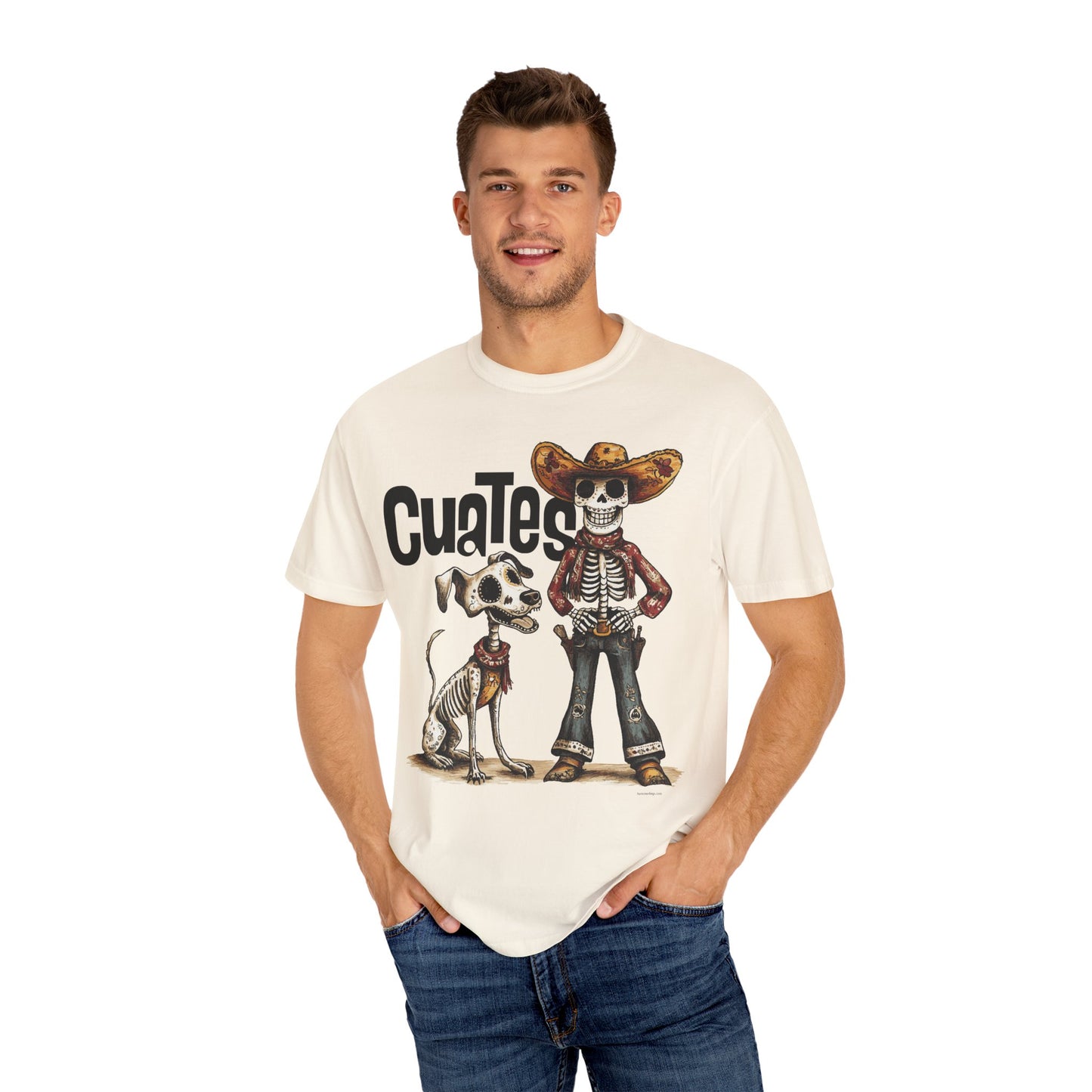 Cowboy and Cowdog Dia de los Muertos T-shirt