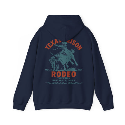 Vintage Rodeo Hoodie - The Wildest Show Behind Bars Design