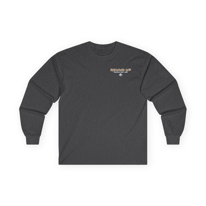 Vintage Rodeo Round-Up Pendleton Long-Sleeve T-Shirt, Front and Back