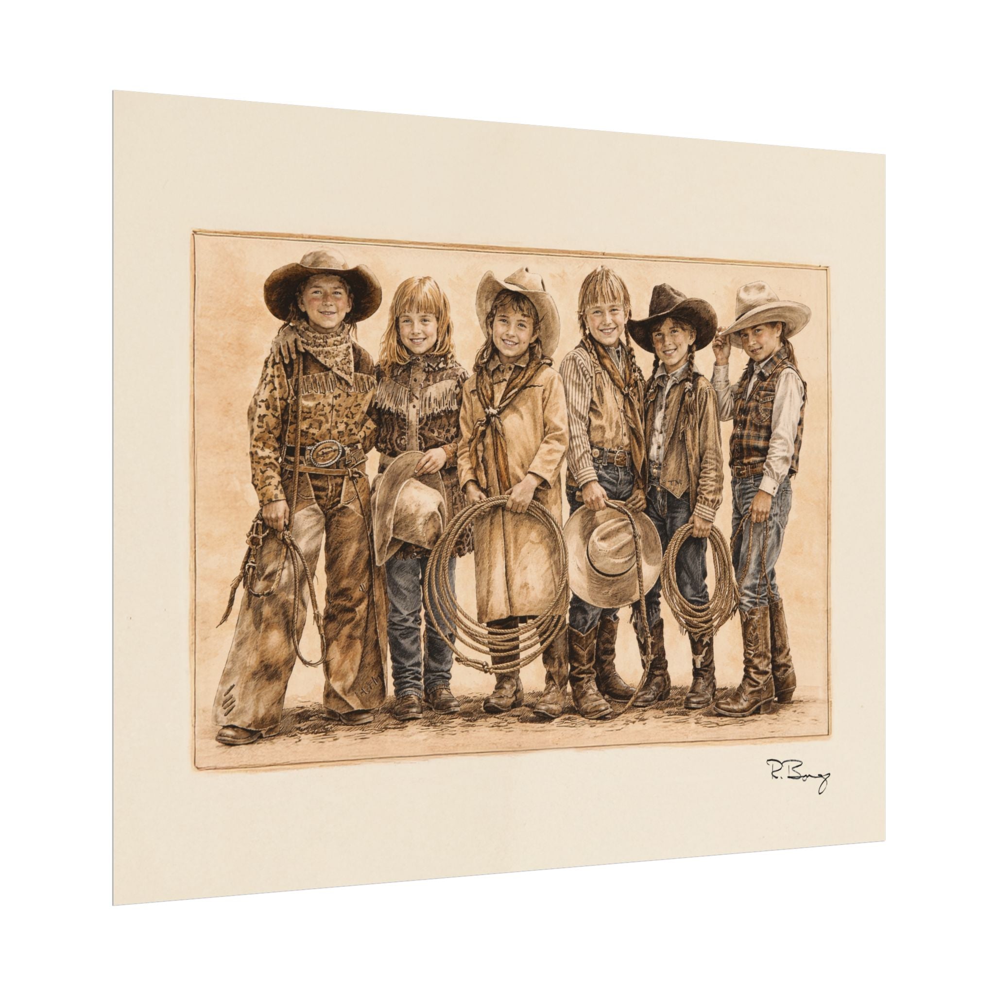 Cowgirls Archival Art Print
