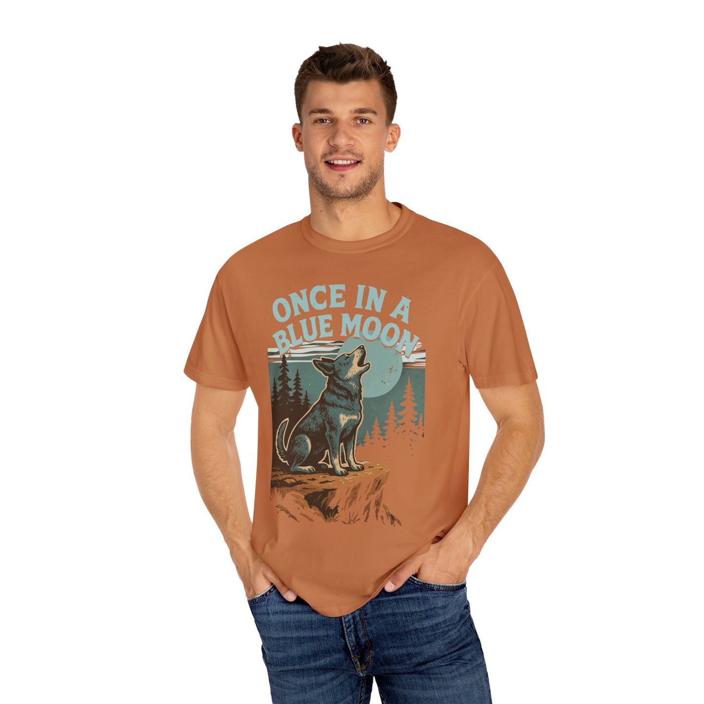 Blue Moon Unisex T-shirt with Blue Heeler Design