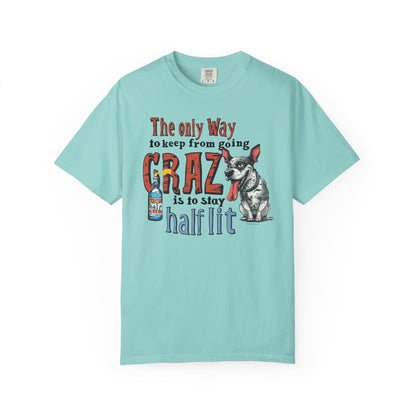 Crazy Half Lit Dog T-Shirt