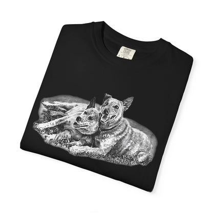 Two Red Heeler Cowdogs Unisex T-Shirt