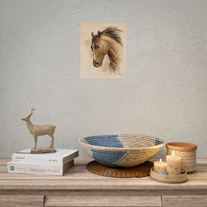 Western Horse Art Print — Quiet Working Horse Rolled Poster