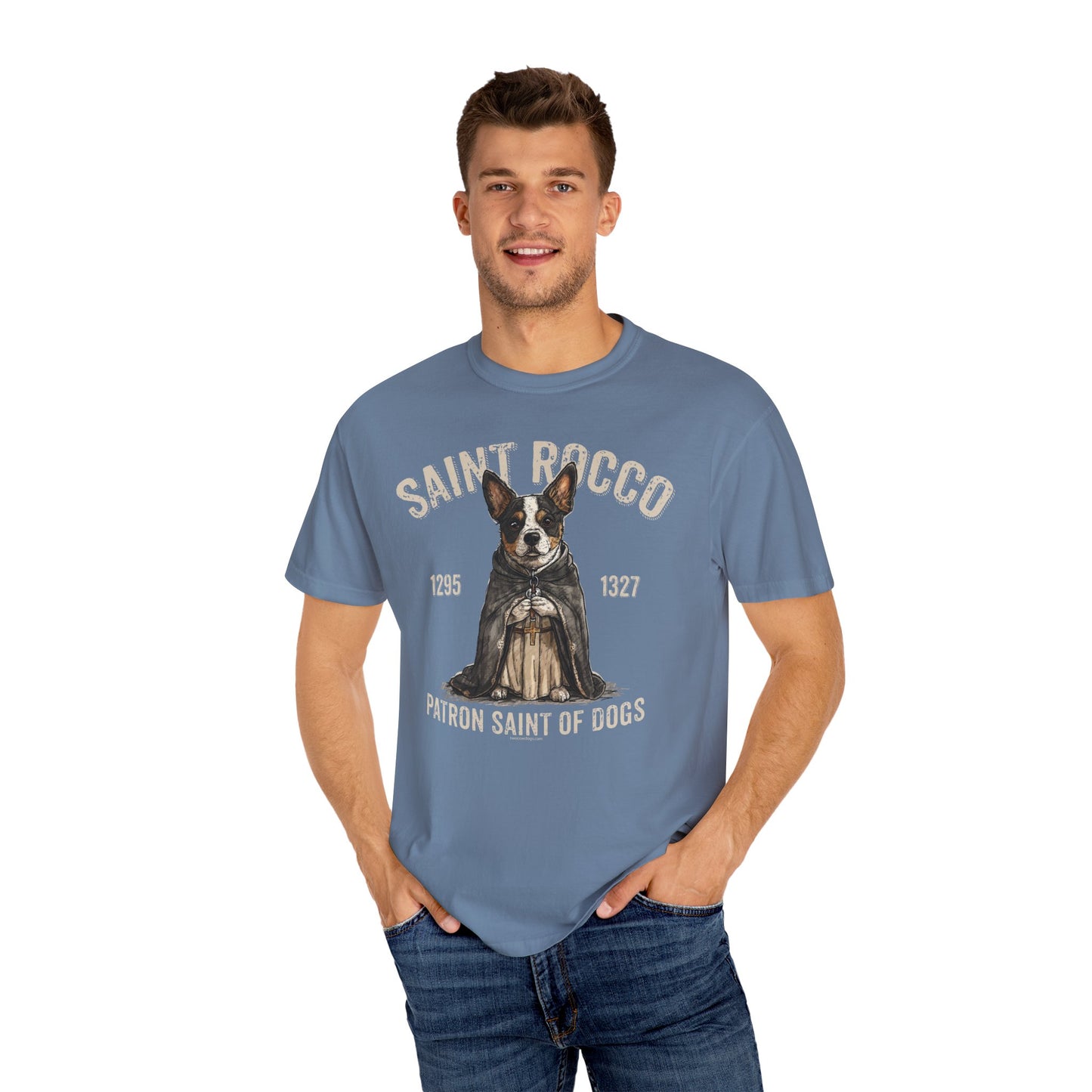 Saint Rocco Unisex T-Shirt - Patron Saint of Dogs and Dog Lovers