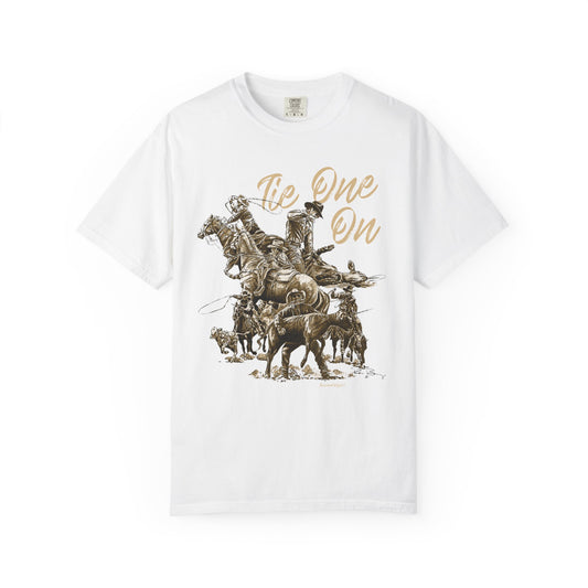 Rodeo Calf Roping, Tie-Down T-Shirt