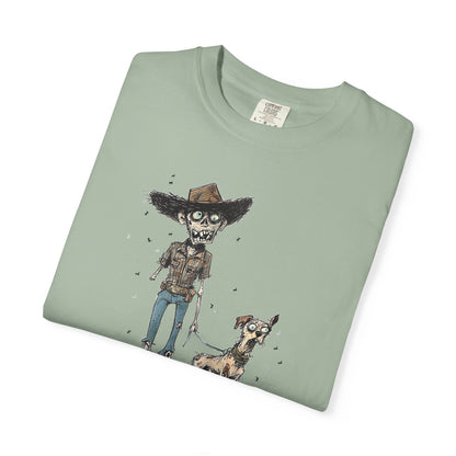 Dead on My Feet – Zombie Cowboy & Cowdog Tee