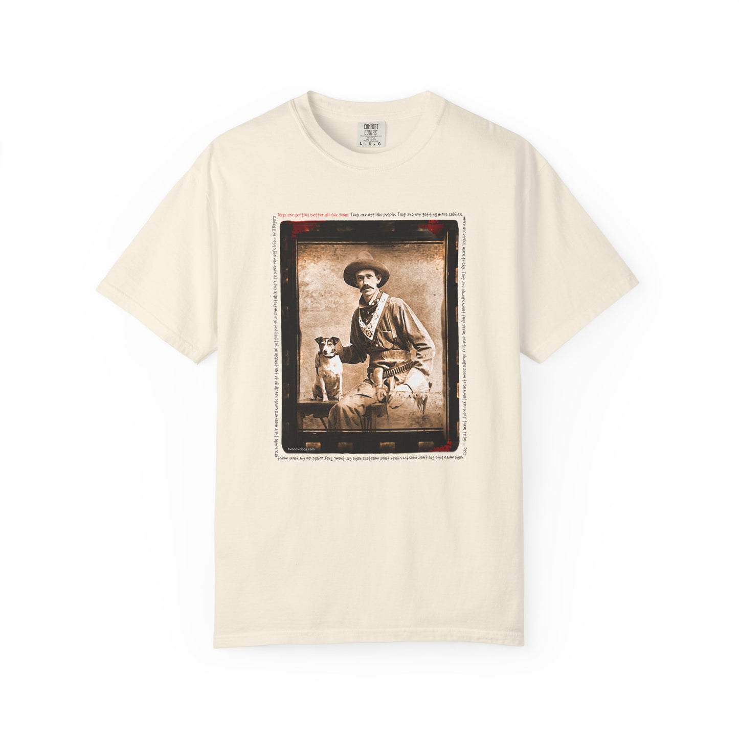 Vintage Cowboy and Dog 2 Puppy Tee Shirt