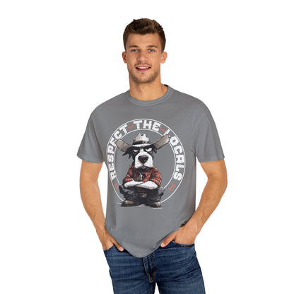 Respect the Locals T-shirt with Cowdog Design