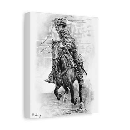 Ranch Roper 2, Custom Stretched Canvas