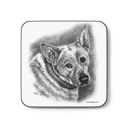Heeler Hardboard Back Coaster