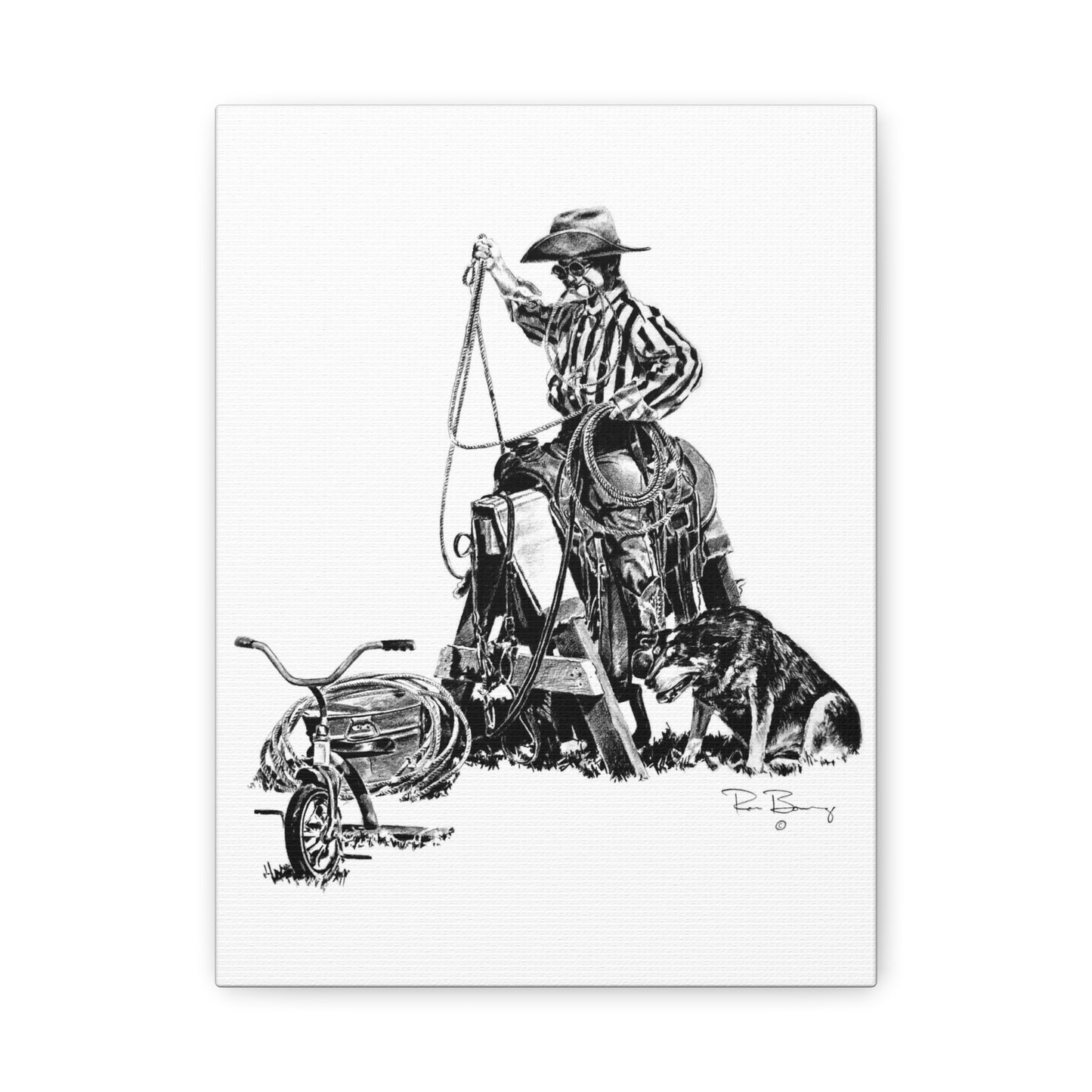 Future Team Roper Stretched Canvas