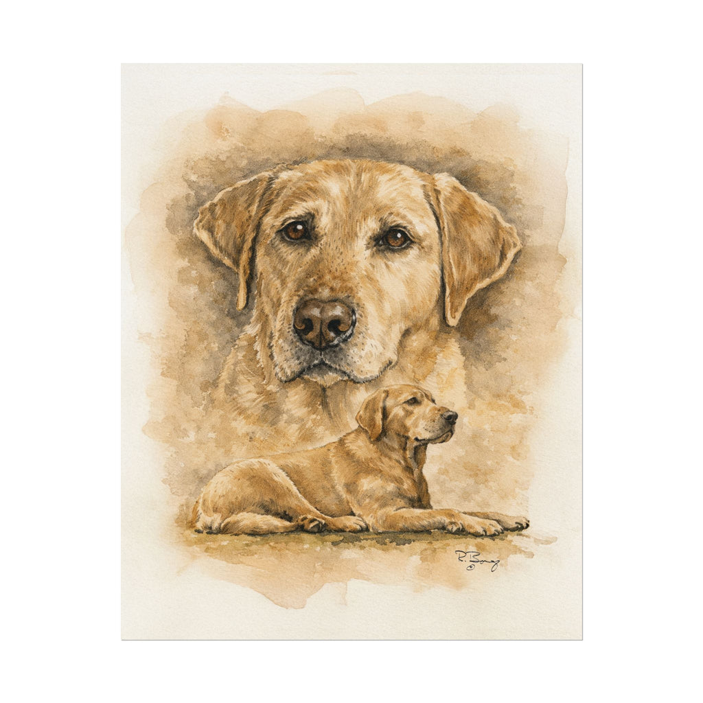 Yellow Labrador Archival Poster — "Stella"