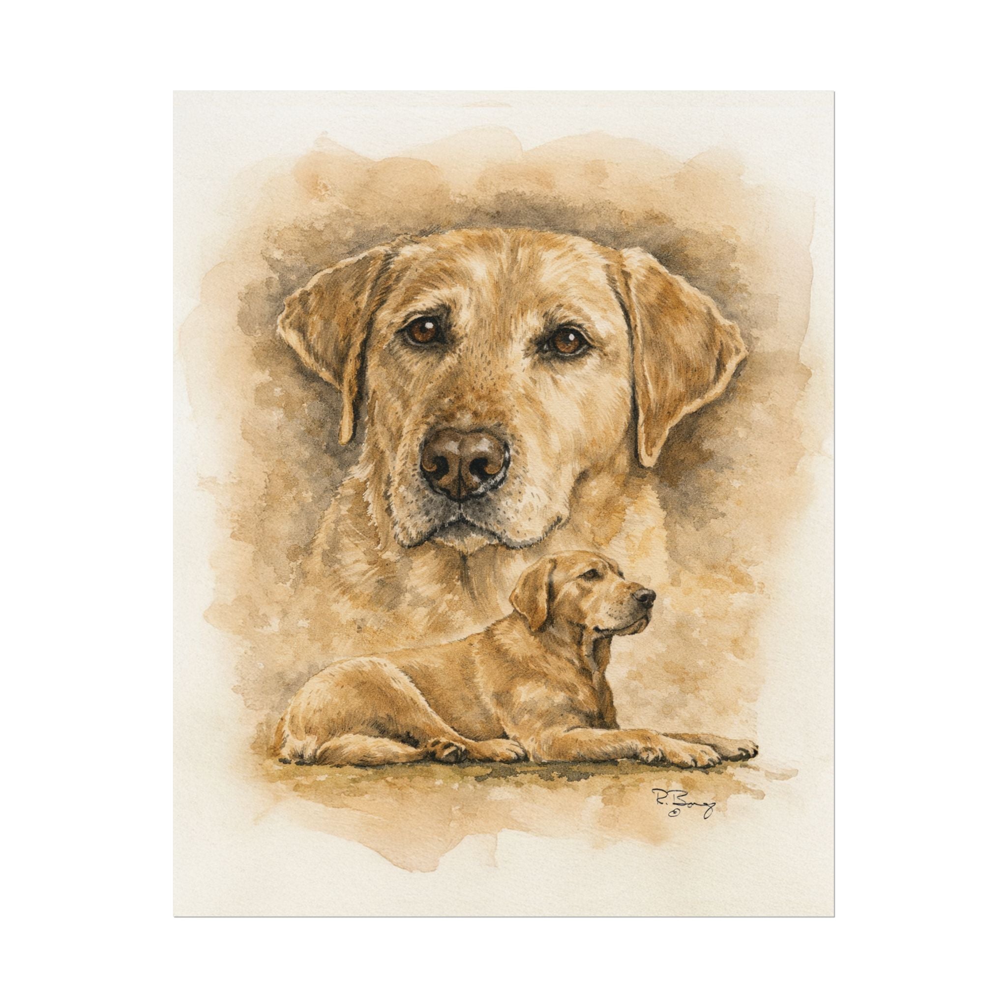 Yellow Labrador Archival Poster — "Stella"