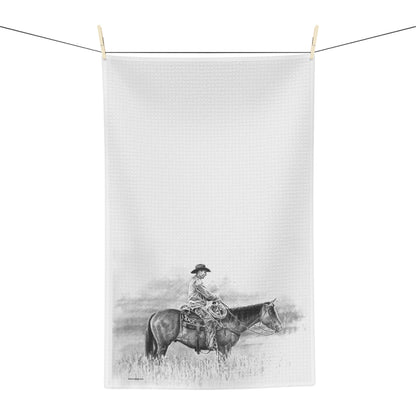 Microfiber Hand Towel - Pasture Cowboy Design